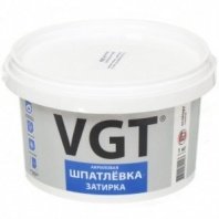 Шпатлевка фасадная 1кг, акрил, VGT