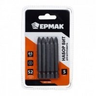 Бита PH2, 65мм, 5шт, удлиненные, ЕРМАК
