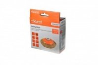 Щетка металл. для УШМ 115мм/М14 тарелка пушистая латун.волн.пров. Sturm