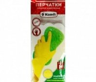 Перчатки хоз.латекс. без х/б напыл. "KOMFI" M/12 DGL017P 2972/5402 $*240 (пар.)