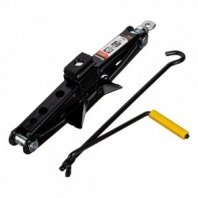 Домкрат винтовой ромбический 1 т, h подъема 100-350мм, резиновая площадка FALCO