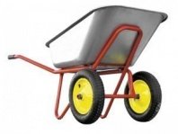 Тачка 2-кол строительная 110л 240кг на пневмоколесе 3,25-8-25,4 (360мм), кузов 0,8мм Yard