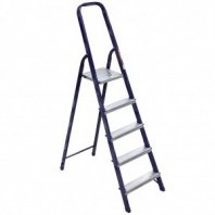 Лестница стремянка 5 ст, сталь, 1 секция, 1.03 м, 150 кг, Alumet, М8405