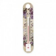 Термометр комнатный, пластик, 19х4см, "Цветы", на блистере VETTA