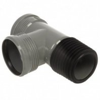 Восстановитель раструба канализационный тройной, 110х110 мм, 90 °, РосТурПласт, полипроп, 37170