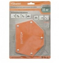 Угольник магнитный 6 углов, до 35кг, угол 30, 45, 60, 75, 90, 135 универсальный, для сварки Sturm!