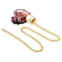 Выключатель для настенного светильника с цепочкой 270 мм «Gold» REXANT