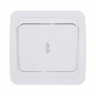 Выключатель 1 кл. проходной С/У, белый, 10А В0025(G-B0025), (шт.)