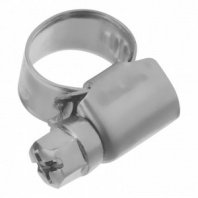 Хомут червячный 8-12мм, 100шт, ширина 9мм, нержав., стандартное болтовое крепление Сибртех