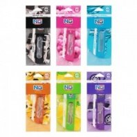 Ароматизатор мембранный Liquid drop, бабл гам,океан,новая машина,черн.лед,цитрус,ваниль NEW GALAXY