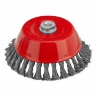 Щетка чашка УШМ 150мм крученая М14, 0,5мм Matrix