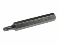 Бита TORX T27H, 75мм, 10шт в уп. удлиненная S2 JTC