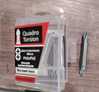 Бита 1/4"  двухстор. Ph2xPh2 -50мм (5 шт./кор.) "Quadro Torsion" торсионная E6,3