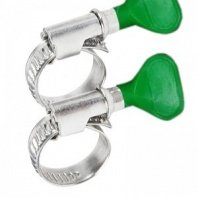 Хомут-бабочка 10-16мм, ширина 0,7мм, с ключом W (упак. 50 шт) REXANT