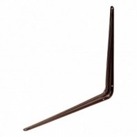 Кронштейн угловой с ребром 400х450мм, коричневый// Сибртех