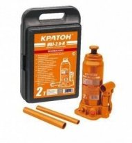 Домкрат гидравлический бутылочный 2 т, h подъема 181-345мм, Кратон