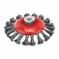 Щетка металл. для УШМ 115мм/М14 тарелка крученая 0,5 мм Matrix