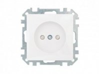 Розетка 1 гнездо С/У, б/з, белая, з/ш, Стиль, Bylectrica
