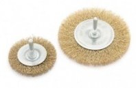 Щетка для дрели 100мм, дисковая пушистая со шпилькой, ДТ