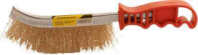 Щетка ручная 1-рядная, пласт. ручка, по металлу, MaxiTool