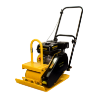 Виброплита бензиновая CHAMPION PC8742F (84кг13,5кН56*42см30см4,8кВт)