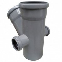 Крестовина канализационная 2-плоск, 110х110х50мм, 45 град., левый+правая, РосТурПласт, 36532