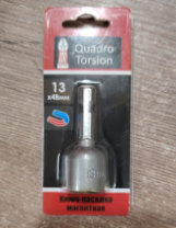 Ключ-насадка магнитная (кровельная бита) 13х48мм 1 шт./карта "Quadro Torsion"