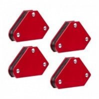 Набор магнитных угольников 4шт, до 4кг, угол 45, 90, 135 REXANT