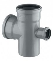 Крестовина внутренняя канализация, серая, 90 градусов, 110х110х50мм, (шт.)
