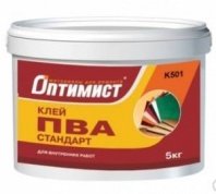 Клей ПВА 5кг "Стандарт" для внутренних работ Оптимист