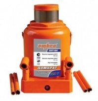 Домкрат гидравлический бутолочный 100 т, h подьема 335-515мм, профессиональный OMBRA OHT100