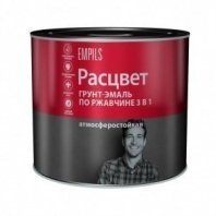 Грунт-эмаль зеленая 1,9кг, 3 в 1, по ржавч, алкид, Расцвет