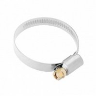 Хомут червячный 32-50мм, 50 шт, ширина 9мм, нержав. сталь, стандартное болтовое крепление Сибрте