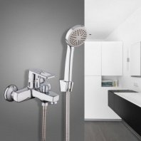 Смеситель для ванны, Frud, корот изл, с картриджем, хром, R32072