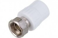 Муфта с накидной гайкой ПП 25х3/4В белая Valfex