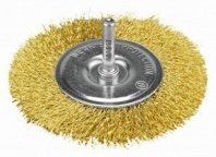 Кордщетка дисковая P.I.T. 63x0,3мм, латунированная витая проволока, хвостовик 6 мм (APLS10-F063)