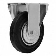 Колесо неповоротное 160мм, крепление платформенное (Сибртех)