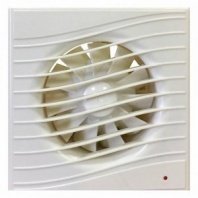 Вентилятор вытяжной настенный 100мм, 13Вт, 130м3/ч, 26дБ, Viento, Волна, ВИЕНТО В100С STILL ivory