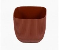 Горшок д/цветов Агава 1,8л квадратный (Коричневый)*40 5897