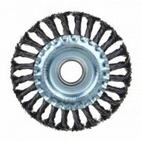 Щетка металл. для УШМ 125/22мм дисковая крученая Рокот