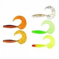 Приманка мягкая K.Good , силикон, 9см, 8шт. в уп, 5 цветов AZOR FISHING камуфляж