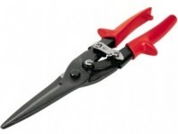 Ножницы по металлу 275мм, прямой рез, пласт.ручки, удлиненные FIT