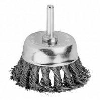 Щетка для дрели 75мм, чашка крученая со шпилькой, Matrix