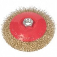 Щетка металл. для УШМ 125мм/М14 тарелка пушистая гайка Bartex