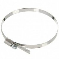 Хомут червячный 100-120мм, ширина 9мм, нерж сталь, СантехКреп, 1.10.14.
