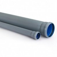 Труба канализационная внутренняя, 110х1000х2,2мм, серая, полипропилен, РосТурПласт, Baikal Eco