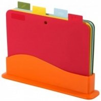 Набор разделочных досок 4шт полипропилен 33,5х25х0,2см на подставке DIVO