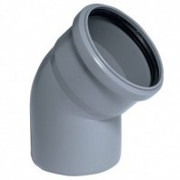 Уголок канализационный 110 мм, 67 °, Мультимирпласт, внутренний, полипроп