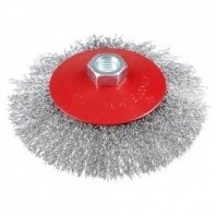 Щетка металл. для УШМ 125мм/М14 тарелка пушистая ЕРМАК