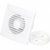 Вентилятор вытяжной настен, выкл, Viento, d125 мм, 18 Вт, 240 м³/ч, обр.клап, 125СКВ